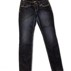 dark wash skinny Denim Jeans